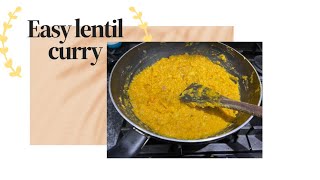 Easy and tasty lentil curry perfect for autumn [upl. by Nirac]