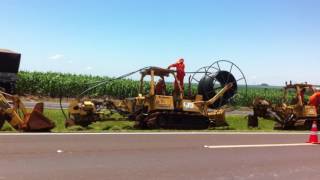 Valetadeira FT115  Instaladora de Cabos de Fibra óptica em rodovias [upl. by Hyozo330]