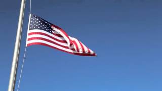 Video Background  American Flag at HalfStaffHalfMast [upl. by Ennylcaj86]