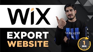 How To Export Wix Website 2024  Wix Website Export  Export Wix Site [upl. by Xonnel]