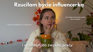 Vlog z życia  rzuciłam bycie influencerką i wróciłam do zwykłej pracy🫢 [upl. by Sculley]