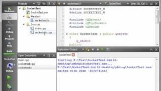 C Qt 65  QTcpSocket basics [upl. by Enyamart854]