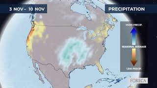 Monthly precipitation forecast for the USA 10212024 [upl. by Stokes]