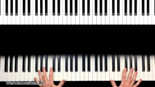 Klavier lernen  Pirates of the Caribbean  Piano Tutorial  Teil 13 [upl. by Lanford885]