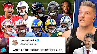 The Pat McAfee Show Rips Apart Dan Orlovskys quotTop 10 Quarterbacksquot Rankings [upl. by Fari]