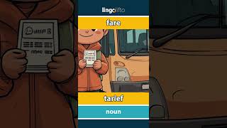 🇬🇧🇳🇱 fare  tarief  vocabulary builder  learn English  laten we Engels leren [upl. by Esiralc]