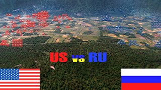 10000 USA ARMY vs 10000 RUSSIAN ARMY  WARNO [upl. by Jump358]