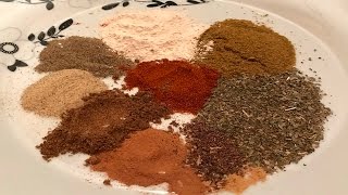 How to make shawarma spice mix seasoning  طريقة تحضير بهارات الشاورما في البيت [upl. by Nylrem]