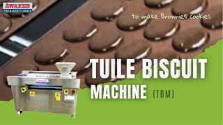 Awaken  Tuile Thin Biscuit Machine TBM to make Brownies Cookies [upl. by Nic]