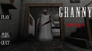 car escape  granny chapter 1  speed run  full gameplay [upl. by Esinrahs259]