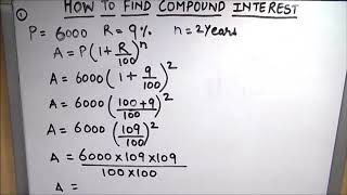 How to find compound interest  How to calculate compound interest using formula [upl. by Lauren913]