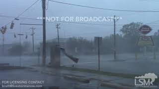 09142018 Wilmington North Carolina Hurricane Florence Sends Debris FlyingFlooded Streets [upl. by Erin]