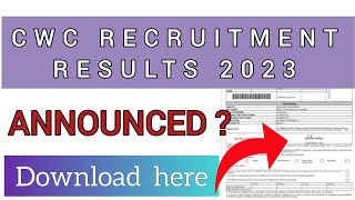 CWC Result Date 2023  How To Check CWC 2023 Result Date [upl. by Brant]