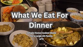 What Meals We eat in the Week As A Large UK Family of 96 Budget Friendly Home Cooked easy Recipes [upl. by Wilfreda538]