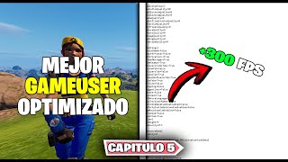 NUEVO GAMEUSERSSETING DEFINITIVO PARA OPTIMIZAR FORTNITE EN EL CAPITULO [upl. by Hermie529]