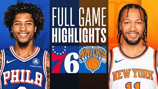 76ERS at KNICKS  FULL GAME HIGHLIGHTS  March 10 2024 [upl. by Fiona]