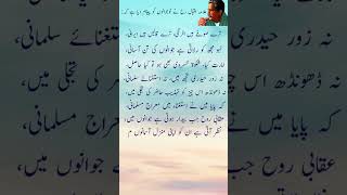 Allam Iqbals poetry  Nojawanon k naam viralahorts subscribe duet poetey allamaiqbal islamic [upl. by Atal]