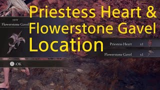 ELDEN RING dlc  Priestess Heart amp Flowerstone Gavel location [upl. by Atirehgram456]