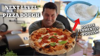 HOW TO MAKE NEXT LEVEL PIZZA DOUGH  DOUBLE FERMENTED  POOLISH [upl. by Akenal]