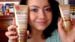 Review  Jergens Natural Glow Lotion Face amp Body [upl. by Llywellyn733]