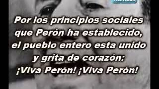 LA MARCHA PERONISTA letra [upl. by Elletsyrc]