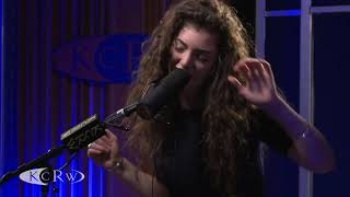 Lorde performing quotRoyalsquot Live on KCRW [upl. by Aitital298]