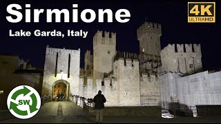 SIRMIONE ITALY  Walking tour at Sunset around the Lake Garda 2022 4K UHD [upl. by Hamish]