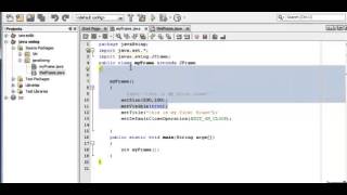 Java Swing Tutorial 2  Jframe using palette [upl. by Nilrev382]