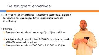 Bedrijfseconomie  Investeren  Hoofdstuk 1  Netto contante waarde amp cashflow [upl. by Ahsenre]