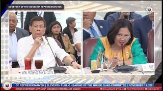 Expresident Rodrigo Duterte lashes out at Brosas when asked about the quotDavao modelquot [upl. by Lutim]