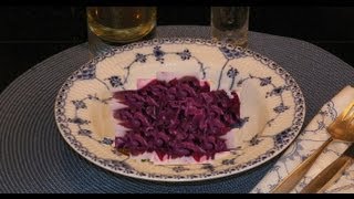 How to make Danish Red Cabbage Rødkaal Homemade side dish recipe for dinners leftovers Christmas [upl. by Finella]