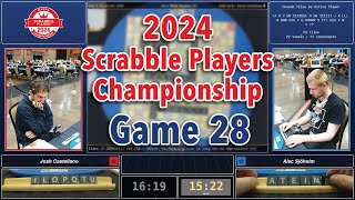 2024 Scrabble Players Championship  Game 28  Josh Castellano vs Alec Sjoholm CSW [upl. by Shawn]