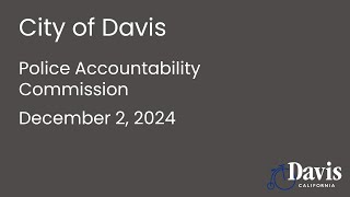 Police Accountability Commission  December 2 2024 [upl. by Ia]