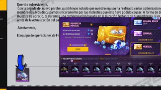 GARENA REGRESA DIAMANTES AL CORREO ERROR DE LA MEMBRESÍA SEMANAL Y MENSUAL FREE FIRE RECOMPENSAS [upl. by Atiram528]