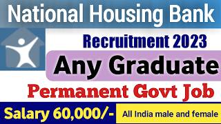 nhb recruitment 2023  nhb assistant manager salary  national housing bank notification 2023 [upl. by Welcher]