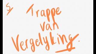 5 Afrikaans Trappe van Vergelyking  Degrees of Comparison [upl. by Ikir]