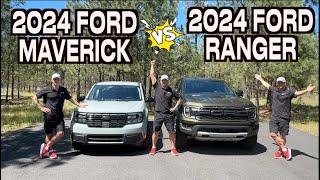 Whats the Difference 2024 Ford Maverick vs 2024 Ford Ranger [upl. by Prebo]