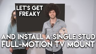 How to Install a Single Stud Full Motion TV Mount Yall The Best DIY TV Mount featuring Rob Boss [upl. by Letty]