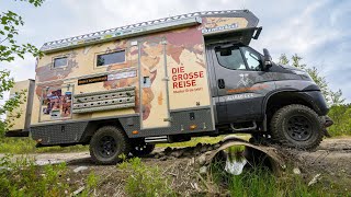 Expeditionsmobil EX 412 auf Iveco Daily 4x4  Roomtour und Offroadtest im Polarkreis [upl. by Annis]