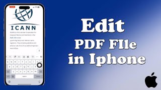 How to Edit pdf file in iPhone Free [upl. by Rennob]