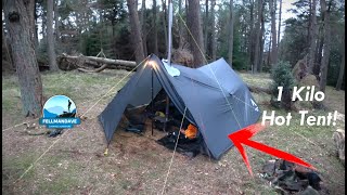 NEXT LEVEL Ultralight HOT TENT Wild camping  NORTENT BIVUAKK EXTREME [upl. by Aicenad]