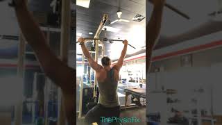 Correct scapula position in Lat pull down exercises [upl. by Neelloc]