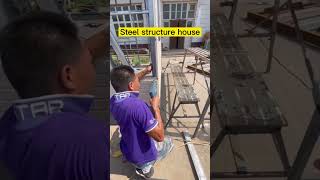 Light Steel House Construction Site  Steel Structure Buildings [upl. by Nuahsar]