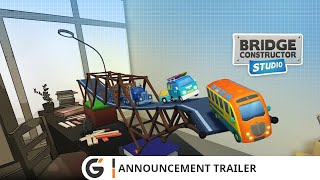 Bridge Constructor Studio  Announcement trailer [upl. by Blinni]