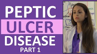 Peptic Ulcer Disease Nursing Pathophysiology Treatment  Gastric Ulcer vs Duodenal Ulcer Part 1 [upl. by Lorri]