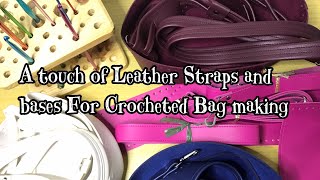 Mercerised Cotton Yarns and Leather sets for crocheted Bags [upl. by Wait]