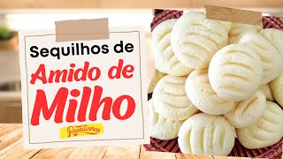 BISCOITO AMANTEIGADO CASEIRO COM AMIDO DE MILHO SEQUILHOS DE MAIZENA  RECEITINHAS [upl. by Nahtanhoj201]