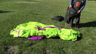 Post Landing Chino new wing C0373 Paragliding Dog Walk Cashmere 08282024 [upl. by Rheinlander486]