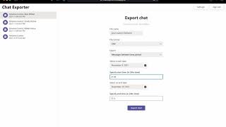 How to export chats from Microsoft Teams [upl. by Newbold]