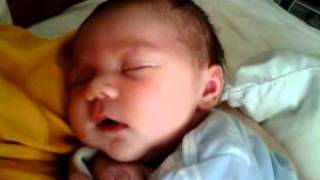 Newborn Baby Laughing in Sleep [upl. by Aerised]